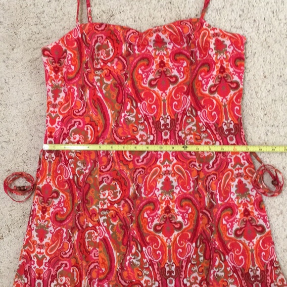 TOMMY HILFIGER PINK PRINT DRESS - Picture 3 of 7